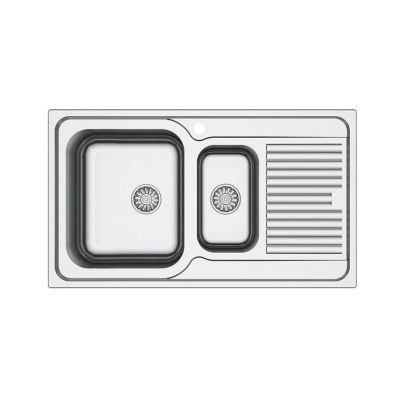 STAINLESS STEEL SINK SATIN AS 192/SIPHON