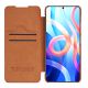 7. Nillkin Qin Case Case for Xiaomi Redmi Note 11T 5G / Note 11S 5G / Note 11 5G (China) / Poco M4 Pro 5G Camera Cover Holster Cover Flip Case Brown