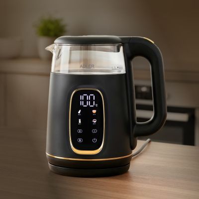 21. ADLER AD 1305 electric kettle black and gold