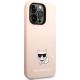 4. Karl Lagerfeld KLHCP14LSLCTPI iPhone 14 Pro 6.1 "hardcase light pink / light pink Silicone Choupette Body
