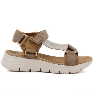 Women's platform sports sandals camel Artiker 58C1231