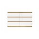 4. M6 MALWA CHEST OF DRAWERS 120CM 6 DRAWERS ART/WHITE SET