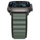 7. Strap Spigen WBF1 Strap for Apple Watch 44 / 45 / 46 / 49 mm - Black and Green