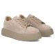 4. Women's leather shoes, sneakers, beige, Filippo DP7502/26