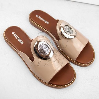 6. M.Daszyński W SAN34 beige patent slippers 