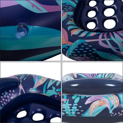 4. INFLATABLE MATTRESS 175x110x42CM FLOATING SUMMER NIGHT CHAIR 33359