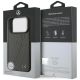 9. Mercedes Leather Large Laurel Leave MagSafe Case for iPhone 17 Pro - Black and Gray