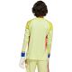 15. adidas Tiro 25 Competition Long Sleeve Kids' Goalkeeper Jersey Yellow and Red KJN2020