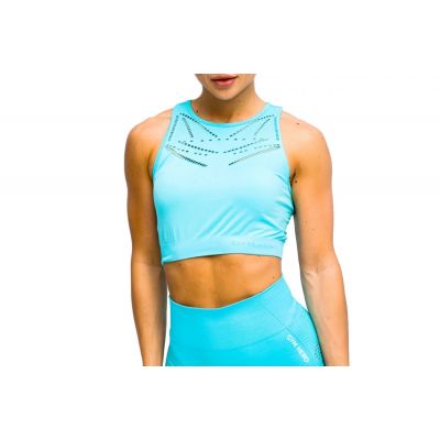 GymHero Venice Beach Top Short Bra W BRA-SHORTBABYBLUE