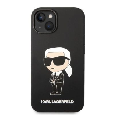 3. Karl Lagerfeld Silicone Ikonik case for iPhone 14 Plus - black