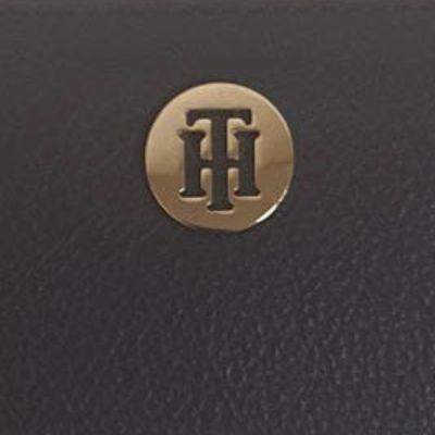3. Tommy Hilfiger Women's TH Core Large Black Wallet - AW0AW08011 CJM