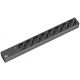 2. Bachmann 19'' 2m 8x Schuko H05VV-F 3G 1.50mm2 splitter 8 x network socket Black
