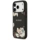 2. Guess Grained Flowers Classic Logo MagSafe case for iPhone 17 Pro - black