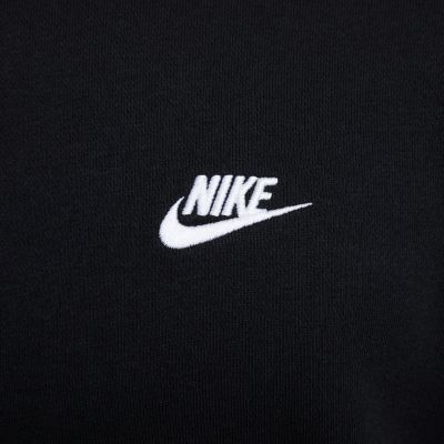 9. Men's Nike Club FT Sweatshirt, Black, FN3888 010