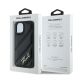 8. Karl Lagerfeld Diagonal Quilted Script case for iPhone 15 Plus / 14 Plus - black