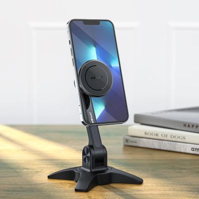 7. Acefast stand stand magnetic phone holder black (E11)