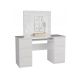 KUBA DESK SET, MATTE WHITE + MARINA MIRROR
