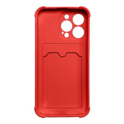 2. Card Armor Case Pouch Cover for iPhone 11 Pro Max Card Wallet Silicone Air Bag Armor Red