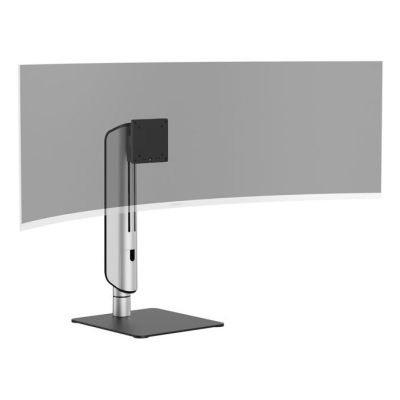 4. Equipment Table Stand 17"-49"/1TFT 360° Robust/Freist. 18Kg Silver