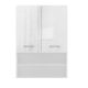 2. Washing machine cabinet POLA MINI DK 64x30xH90 glossy white