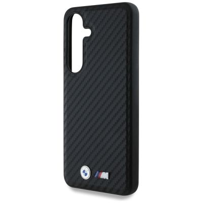 6. BMW Leather Carbon MagSafe Case for Samsung Galaxy S25 - Black