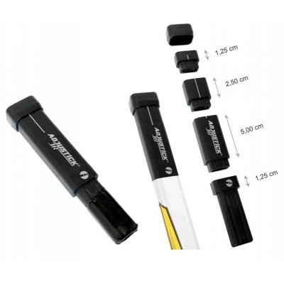 Adjustable composite extension for the stick