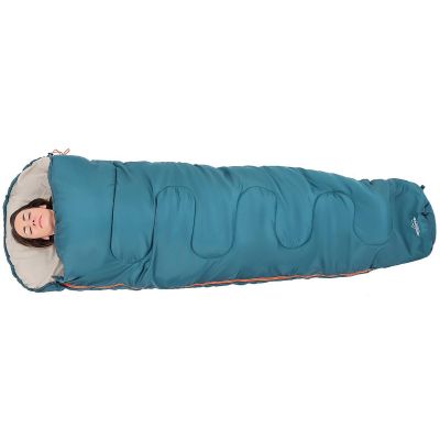 2. MUMMY SLEEPING BAG XXL 230x80/50CM BLUE REDCLIFFS