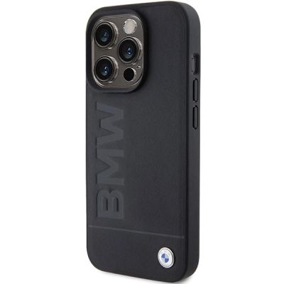 2. BMW Leather Hot Stamp case for iPhone 15 Pro - black