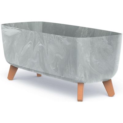 12. GRACIA CASE CONCRETE EFFECT FLOWER POT 58x24CM
