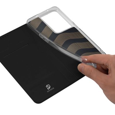 8. Dux Ducis Skin Pro case for Oppo Reno 8 Pro flip cover card wallet stand black