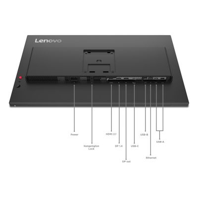 23. Lenovo ThinkVision P27QD-40 LED display 68.6 cm (27") 2560 x 1440 px Wide Quad HD Black