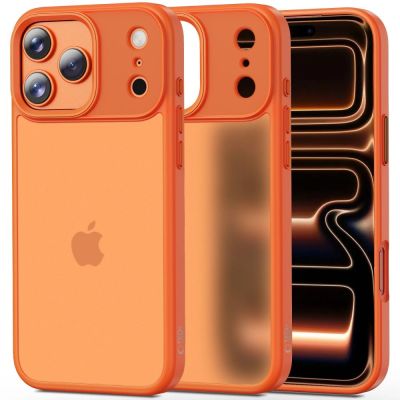 Tech-Protect MagMat case for iPhone 17 Pro - orange and matte