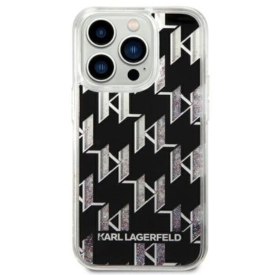3. Karl Lagerfeld KLHCP14XLMNMK iPhone 14 Pro Max 6.7 "hardcase black / black Liquid Glitter Monogram