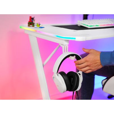25. TRUST GXT 709W LUMINUS RGB WHITE Gaming Desk