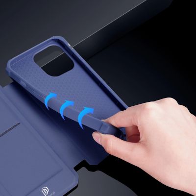 11. DUX DUCIS Skin X Bookcase type case for iPhone 13 Pro blue
