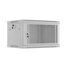 WALL-HUNG RACK CABINET 19" 6U 600X450 GRAY PERFORATED DOOR LANBERG (FLAT PACK)