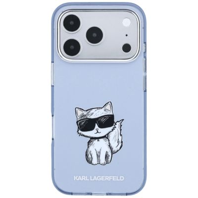 3. Karl Lagerfeld IML Choupette Body Sketch Print MagSafe Case for iPhone 17 Pro / 18 Pro - Light Pink