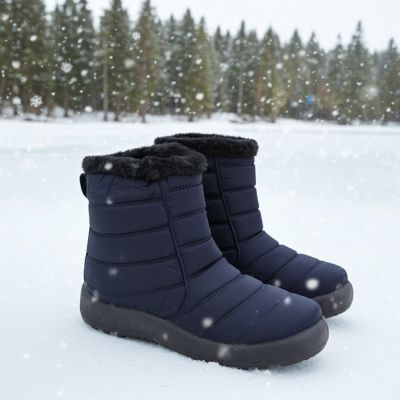 21. NEWS W EVE181A waterproof zipper snow boots black 