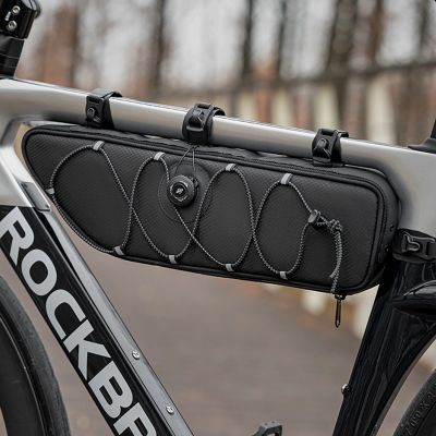 3. Rockbros TL003 ROAD TO SKY 2L Frame Bag Waterproof – Black