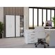 5. CLOSED SHELVING OLIV 2D ANTHRACITE/WHITE SET