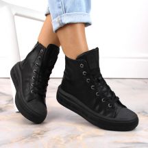 Lace-up insulated sneakers Big Star W INT1902B black