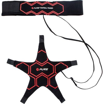 5. FOOTBALL TRAINER WITH RUBBER BLACK RED PURE 2 IMPROVE