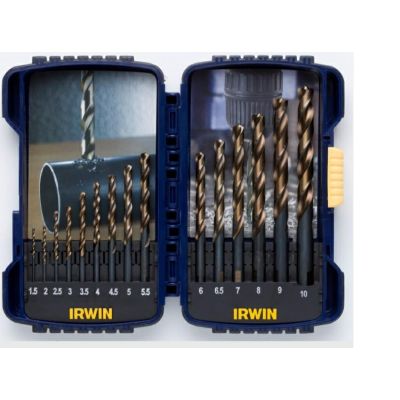 IRWIN SET 15 pcs. TURBOMAX 1.5mm, 2mm, 2.5mm, 3mm, 3.5mm, 4mm, 4.5mm, 5mm, 5.5mm, 6mm, 6.5mm, 7mm, 8mm, 9mm, 10mm