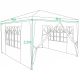 5. GARDEN TENT PAVILION 3X4X2.5M WHITE SASKA GARDEN