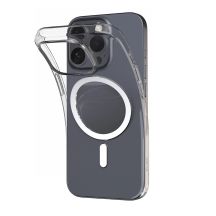 Puro 03 Mag MagSafe Silicone Case for iPhone 16 Pro Max - Transparent