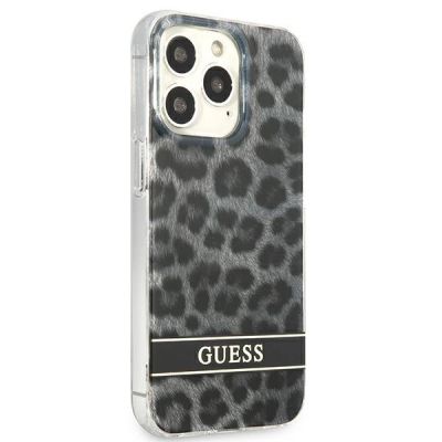 4. Guess GUHCP13LHSLEOK iPhone 13 Pro / 13 6.1" grey/grey hardcase Leopard