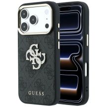 Guess 4G & Big Strass Logo Case for iPhone 17 Pro Max / 18 Pro Max - Black