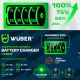 10. Microprocessor-Controlled Battery Charger 6–12V 15A + Battery Charger W14017 WUBER