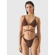 4. Women's swimsuit bikini top 4F 4FWSS24UBKBF042-81S Brown