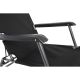 6. MULTIPLE-POSITION LEVEL CHAIR WITH HEADREST, BLACK